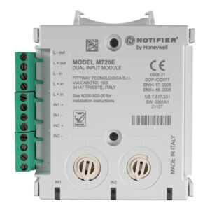 NOTIFIERMódulo monitor direccionable con 2 entradas supervisadas. Protocolos CLIP y OPAL