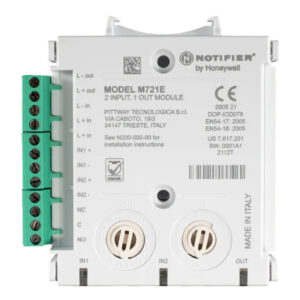 NOTIFIERMódulo monitor y de control direccionable de 2 entradas supervisadas y 1 salida de relé
