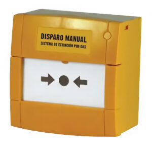 NOTIFIERPulsador KAC Disparo de Extinción EN-12094-3. Color Amarillo