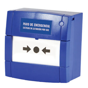 NOTIFIERPulsador KAC Paro de Extinción EN-12094-3. Color Azul