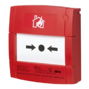 NOTIFIERPulsador de alarma convencional. Intrínsicamente seguro EEx 470 Ω. Color Rojo