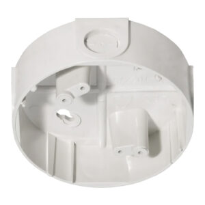 NOTIFIERZócalo de superficie para tubo de hasta 22mm diámetro exterior. Color Blanco