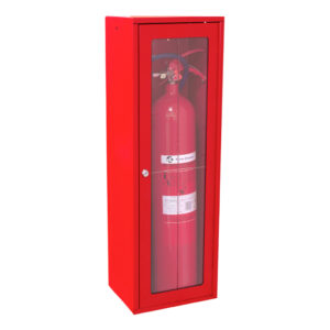 SIEXArmario extintor CO2 5Kg con puerta pintada con cerradura