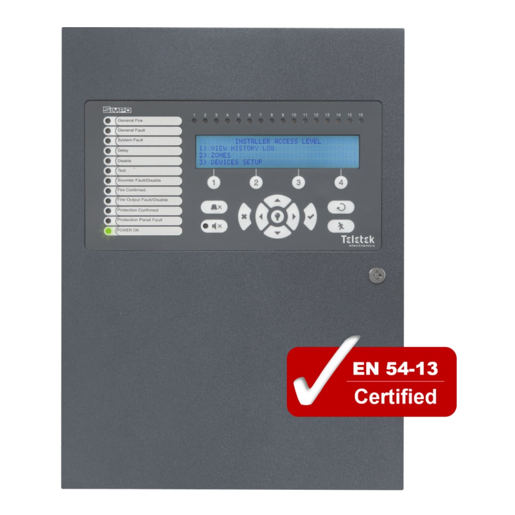 Central analógica SIMPO de 1 lazo ampliable a 2. Hasta 250 Dispositivos por lazo - Imagen 3