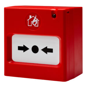 TELETEKPulsador analógico rearmable con aislador. Incluye llave rearme
