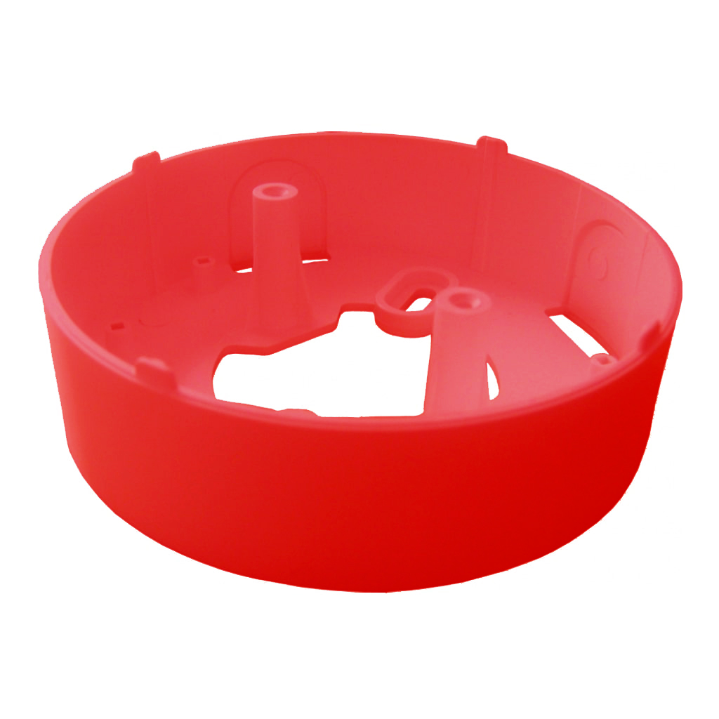 TELETEKSuplemento para base en su instalación con tubo visto color rojo