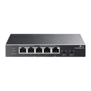 TP-LinkSwitch Gigabit 5 puertos con 1 puerto PoE++ IN y 4 puertos PoE+ OUT