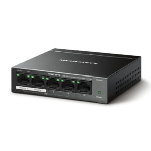 TP-LinkSwitch Mercusys 5 puertos Gigabit con 4 puertos PoE+