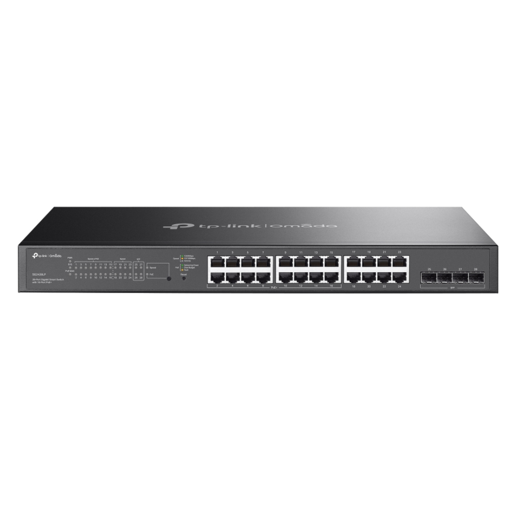 TP-LinkSwitch Omada Smart de 28 puertos Gigabit con 16 puertos PoE+