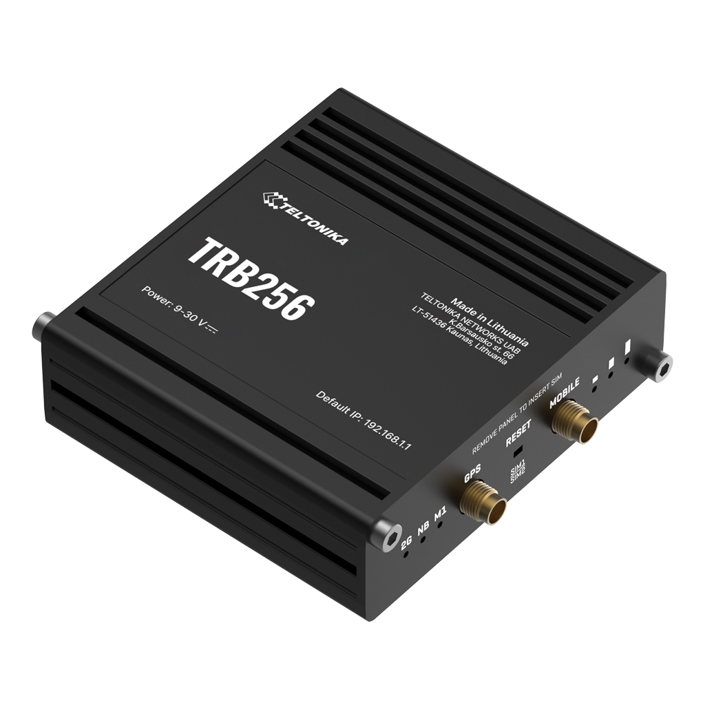 TeltonikaGateway Teltonika Industrial 4G LTE(CatM1) 2xSIM 1xRJ45 RS485 RS232 GPS 3xDigital I/O
