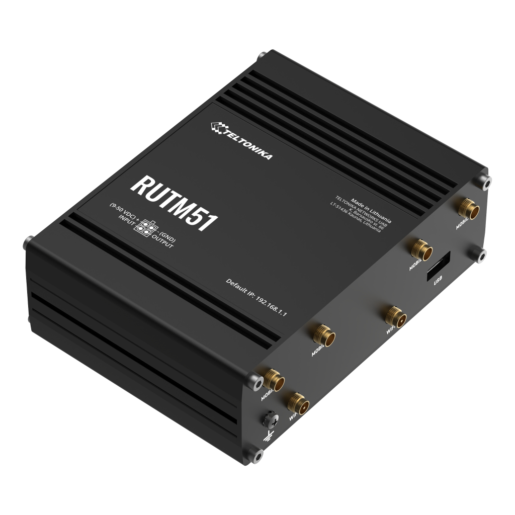 TeltonikaRouter Teltonika Industrial 5G 2xSIM Wi-Fi5 5xRJ45 USB 1xDigital I/O