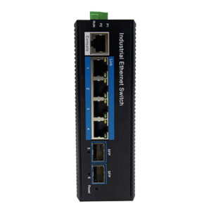UTEPOSwitch Industrial PoE 4 puertos Gigabit + 2 Uplink Gigabit SFP 120W 802.3af/at 8KV - Layer 2