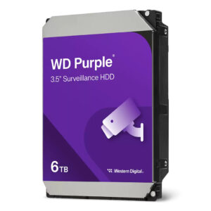 Western DigitalDisco duro 6TB WD Purple para Videovigilancia 3.5" SATA 256MB de caché